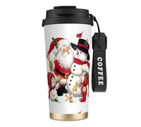 LMNvbz Santa Claus. 316 Stainless Steel Insulated Coffee Mug, Vacuum Lid Travel Tea Cup Keeps Hot and Cold