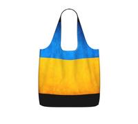 LMNvbz Ukrainian Flag Print Storage Bag With A Drawstring Backpack | Reusable Grocery Bags Tote Bag, Washable Foldable Shopping Bag, With Shoulder Strap