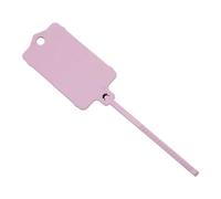 lmoikesz 100pcs Large Label Tie Mark Flexible and Reliable Tagging Solution Reusable Blank Plastic Tags Plastic Ties Key Tags, Pink