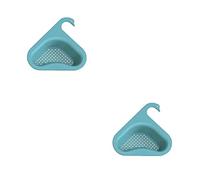 lmoikesz 2 Set of Plastic Kitchen Sink Drain Basket Portable Triangular Fruit Cleaning Colander Drainer Draining Rack Shelf