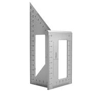 lmoikesz 3D Mitre Angle Woodworking Measuring Tools Aluminum Alloy Saddle Layout Square Gauge Accurate And Easy To Read Carpenter 45/90/135 Degree Layout Miter Gauge