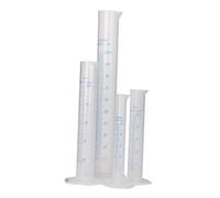 lmoikesz 4 Pieces Plastic Graduated Cylinder Kitchen Measure Latorium Experiment Test Water Measuring Tube Cylinder