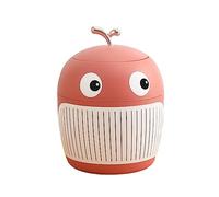 lmoikesz 4L Desktop Trash Can Animal Office Storage Bin Wastebin Container Box Household Living Room Desk Dustbin Organizer, Pink