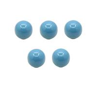 lmoikesz 5pieces Bright Colors Ceramic Handles for Cabinet Doors and Drawers Wardrobe Knobs Easy to Install and Operate, Blue, Large Size