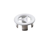 lmoikesz 6 Pieces Modern Style Sink Overflow Cover Rings with Filter Basin Hole Insert Cap Drain Lid Replacement Accessories, White Cross