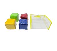 lmoikesz 6 Sided Stacking Blocks Teaching Cubes Toys Amazing Resource Encouraging Early Learning Through Play Activities Learning Dice Set 6 Sided Clear Pocket Dice Toy