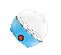 lmoikesz 7-Eggs Boiler Multifunction Electric Egg Cooker Portable Automatic Mini Steamer Auto-Off Cooking Tools Kitchen Utensil for (Blue, Single Layer)