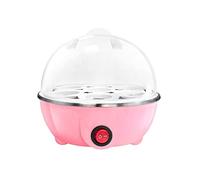 lmoikesz 7-Eggs Boiler Multifunction Electric Egg Cooker Portable Automatic Mini Steamer Auto-Off Cooking Tools Kitchen Utensil for (Pink, Single Layer)