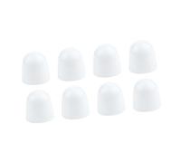 lmoikesz 8pcs Simplify Bathroom Maintenance with Practical Toilet Screw Cap Round Push On Toilet Bowl Cover Bolts Cap, White, 31.5x30mm