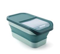 lmoikesz ABS Cat Food Moisture-Proof Rice With Lid Container Food Storage Dust-Proof Dog Box Foldable Grains To Moisture, type+1