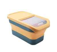 lmoikesz ABS Cat Food Moisture-Proof Rice With Lid Container Food Storage Dust-Proof Dog Box Foldable Grains To Moisture, type+2