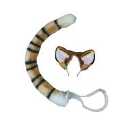 lmoikesz Adjustable For Halloween Costumes Stage Performance Props Adults Offering Tiger Ears And Tail Set Animal Costume Outfit Kids Dress Up Women Girls