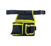 lmoikesz Adjustable Waist Belt Electrician Tool Holder Built with Durable Ensures Tools are Neatly Stored and Accessible Waist Tool Bag with Adjustable Belt, Yellow Edge, 21x24cm