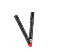 lmoikesz Angle Measurement Ruler Portable Professional Digital Angle Tool Easy to Clear View at Glance Easy Measuring and Length. Measuring Tool Zeroing Locking Function, Black, 300mm