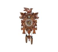 lmoikesz Antique Wall Clock With Swing Alarm Timeless Classic Traditional Black Forest Chalet Clock Wood Cuckoo Clock, CL303