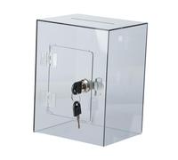 lmoikesz Appealing Acrylic Money Box Transparent Craftsmanship Smart Saving Option For Kids Girls Boys Encouraging Savings Saving Money Boxes Bedroom Living Room Decoration, grey, 20x15x12cm