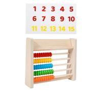 lmoikesz Baby Preschool Numbers Counting Calculating Frame Made Wooden Materials To Safety During Learning Experiences Wooden Abacus Educational Toy Math Learning Toy