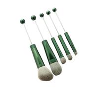 lmoikesz Beadable Makeup Brushes Set Professional Tools Makeup Lovers Easy To For Creating Beautiful Looks Can Be Gift For Mother Beadable Brushes Set Professional Travel, Green, 15.1cm