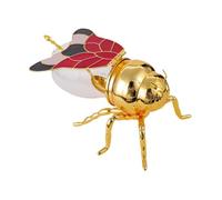 lmoikesz Bee Honey Jar With Spoon Modern Style Beautiful Made Of Sturdy Glass Metal For Storing Syrup And Spices Honey Jar Dipper Set Home Kitchen Metal Glass Novelty Bee Pot Lid Dispensing Luxury