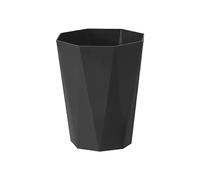 lmoikesz Bin Efficient Affordable Eco-friendly - Must-Have For Every Home Household Trash Can Plastic Garbage Bins Wastebasket, black, L