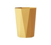 lmoikesz Bin Efficient Affordable Eco-friendly - Must-Have For Every Home Household Trash Can Plastic Garbage Bins Wastebasket, yellow, S
