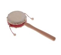 lmoikesz Brightly Colored Rattle Drum Percussion Toy Fosters Early Learning Through Engaging Shaker Rattle Toys Hand Rhythm Percussion Toy Wooden Pellet Drum