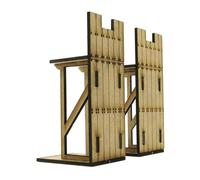 lmoikesz Build Engaging Fortress Models Using DIY Assembly Enhances Imagination And Problem Solving Skills In Builders 1/72 Fortress Building Models House Diorama Scene, small right angle, 8-12cm