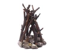 lmoikesz Campfire Night with LED Branch Stone Lights Retro Style Lamp 3D Three Charging Flame Light Ideal and Indoor Use, Small Size