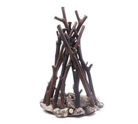 lmoikesz Campfire Night with LED Branch Stone Lights Retro Style Lamp 3D Three Charging Flame Light Ideal and Indoor Use, Large Size