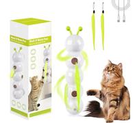 lmoikesz Caterpillar Smart Cat Toys, Interactive Cat Toy for Indoor Cats with Intelligent Sensor, Rechargeable Automatic Worm Toy with Suction Cup for Play Exercise and Hunting Instinct Stimulation