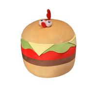 lmoikesz Charming Hamburger Chick Plush Doll Gift For Kids Soft Comfortable Cartoon Foods Cushion Doll Any Occasion Lovely Chicken Plush Kids Gift Present Cute