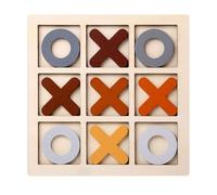 lmoikesz Chess Board Game Thrills With XO Chess Board Games And Educational Puzzle Game Kids Development And Knowledge Enhancement Intelligent Puzzle Educational Brain Teasers, coffee, 14.5x14.5cm