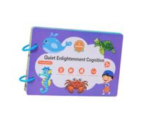 lmoikesz Cognitive Development Reusable Sticker Book For Toddlers 1-3 Years Old Learning Educational Toy Kids First Puzzle Book Activities Fun Children Enlightenment Early Education Puzzle