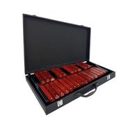 lmoikesz Comfortable Wood Soprano Glockenspiel For Children Promoting Rhythm Mastery And Early Learning Opportunities 25 Notes Glockenspiel Xylophone For Kids, Imitation with case, 58x47x8cm