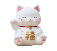 lmoikesz Compact Rabbit Statues Resin Modern Statue Spring Festival Decoration For Living Room Cute Expression Bright Colors, Cat Style A