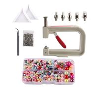 lmoikesz Comprehensive Pearl Setting Machine with Diverse Beads Rivet Studs Nails to Elevate Crafting and Efficiency Pearl Handmade Setting Machine Beads Rivet Fixing