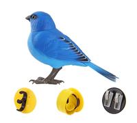 lmoikesz Control Bird Simulation Figurine Toy Interactive Funny Singing Parrot Toy For Kids Simulation Figurine Funny Bird For Children Made PP Singing Chirping Sound Activated , Blue Tit , 13.5x9cm