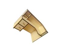 lmoikesz Customize Miniature Writing Desk Model DIY Ornament Compact Miniature Furnitures Kids Play House Scene 1/12 Dollhouse Table Wood Writing Desk