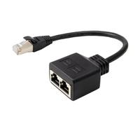 lmoikesz Dependable LAN Ethernet Connector Network Adapter Guarantees Reliable And Stable Connections Network Port Ethernet Connector Plug And Play Switch LAN Splitter Male To, One to Two