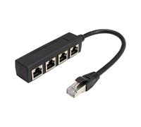 lmoikesz Dependable LAN Ethernet Connector Network Adapter Guarantees Reliable And Stable Connections Network Port Ethernet Connector Plug And Play Switch LAN Splitter Male To, One to Four