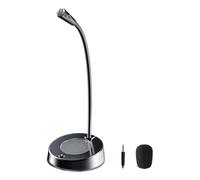 lmoikesz Desktop Gooseneck Microphone Adjustable USB Computer Microphone Meetings Optimized Clarity Capturing Long Distance Audio Effectively Goose Neck Mic Gaming Lectures