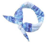 lmoikesz Dog Cooling Scarf | Beat Summer Heat With Cooling Towel Dog Neckerchief Cooling Scarf | Cat Cooling Collar Dog Scarf, blue, L