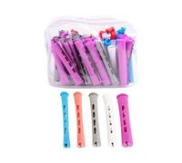 lmoikesz Durable Non-Slip Hair Rollers Easy to Cold Wave Rollers DIY Hairstyle Enthusiasts Girls Women Who Love Curls Hair Plastic Curling Heatless Set