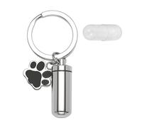 lmoikesz Durable Steel Pet Urns Crafted Remarkably Pet Ash Urn Holder Creating Lasting And Peaceful Remembrance Sanctuary Ash Urns Cremation Remembrance Container, keychain, 2.8x1.1cm