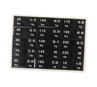 lmoikesz Durable Weight Stack Labels Workout Attachments Fitness Equipment Accessories with Orange Numbers Each Individual Sticker Measures 50mmx20mm Gym Equipment Weight Stack Labels Number Stickers