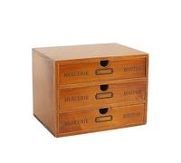 lmoikesz Durable Wooden Desk Organizer - Space Neat And Tidy Multi-layer Wooden Storage Vintage Multi-layer Wooden Wooden Cabinet, 3layers