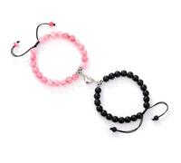 lmoikesz Elegant Magnetic for Buckle Love Between Lovers Bracelet | Beads Bracelet Fashion Gift Flexible But Not Loose