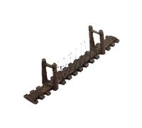 lmoikesz Fish Tank Accessories Aquarium Decoration With Stylish Bridge Pavilion Bringing Life To Aquarium Vivid And Detailed Colors Add Charm To Fish Tank Or Landscape, dark brown, L