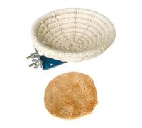 lmoikesz Flannel Pad Easy To Install In Bird Cage Nest Supporting Comfortable Breeding Happiness For Budgie Cockatiel Lovebird Cotton Rope Weave Bird Breeding Nest Hemp Rope
