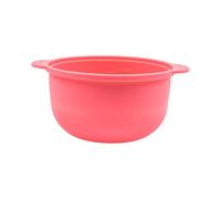 lmoikesz Flat Bottom Nonstick Wax Pot Liner Made Silicone Ensures Efficient Hair Removal Anti Slip Handle And ScaleThe Wax Melt Warmer Pot Liner Is Designed With Nonslip Handles, Pink, 14x7cm